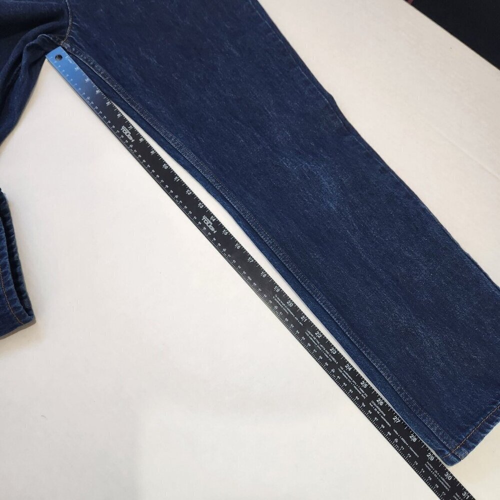 FRAME Denim Le High N Tight Straight Leg Exposed Zipper Jeans 29 Blue High Rise - Picture 7 of 13